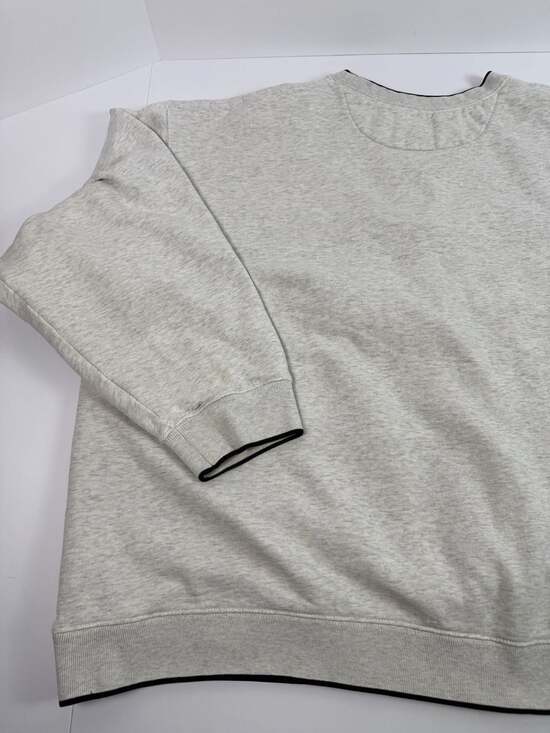 Croft & Barrow Embroidered Deer Wildlife Crewneck Sweatshirt Gray Men's XL - Picture 9 of 10